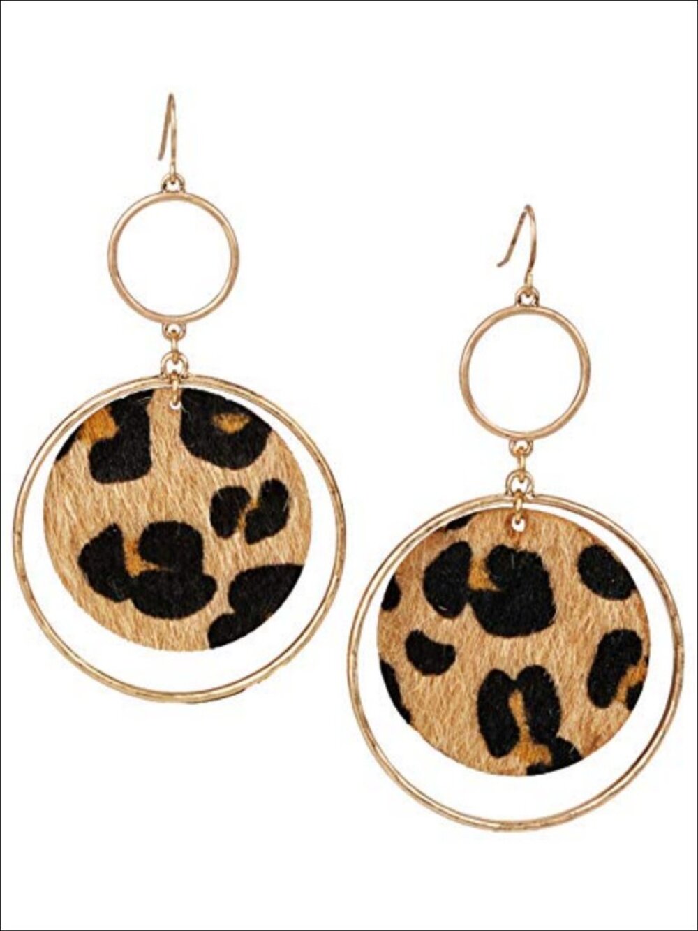 Leopard Snake Animal Print Hoop Earrings Statement Jewelry for Women